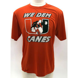 A4 University of Miami Canes Short Sleeve Shirt- L